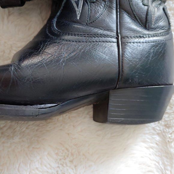 Ariat Men’s Black Deertan Legend Phoenix Boots squar toe 10010938 size 9EEE main image 4